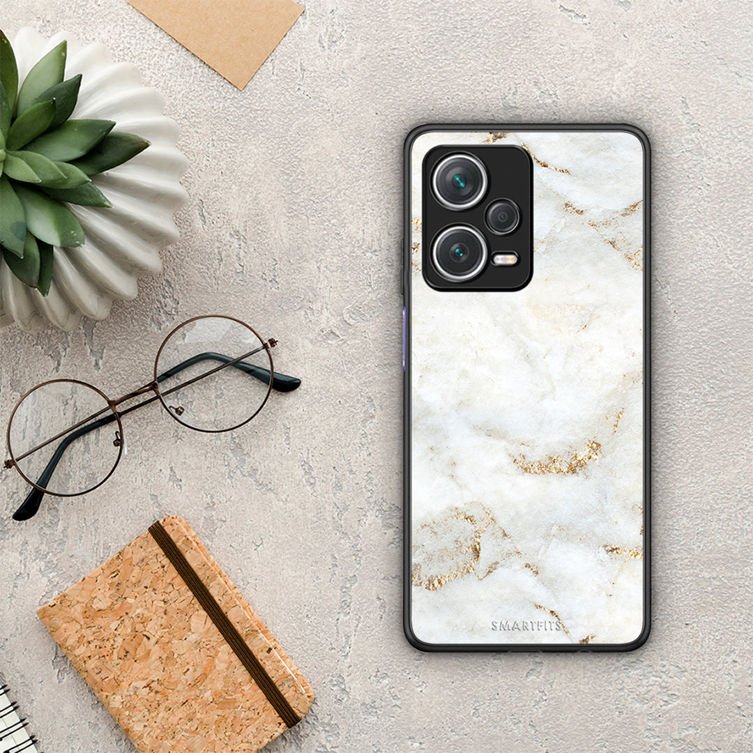 White Gold Marble - Xiaomi Redmi Note 12 Pro+ / 12 Pro Discovery θήκη
