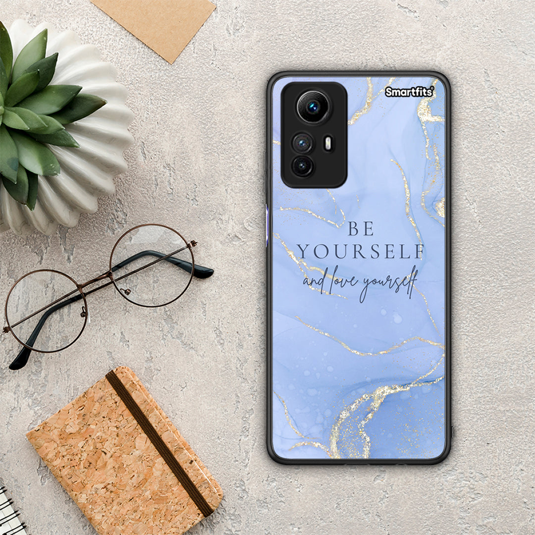Θήκη Xiaomi Redmi Note 12S / Redmi K60 Pro Be Yourself από τη Smartfits με σχέδιο στο πίσω μέρος και μαύρο περίβλημα | Xiaomi Redmi Note 12S / Redmi K60 Pro Be Yourself Case with Colorful Back and Black Bezels