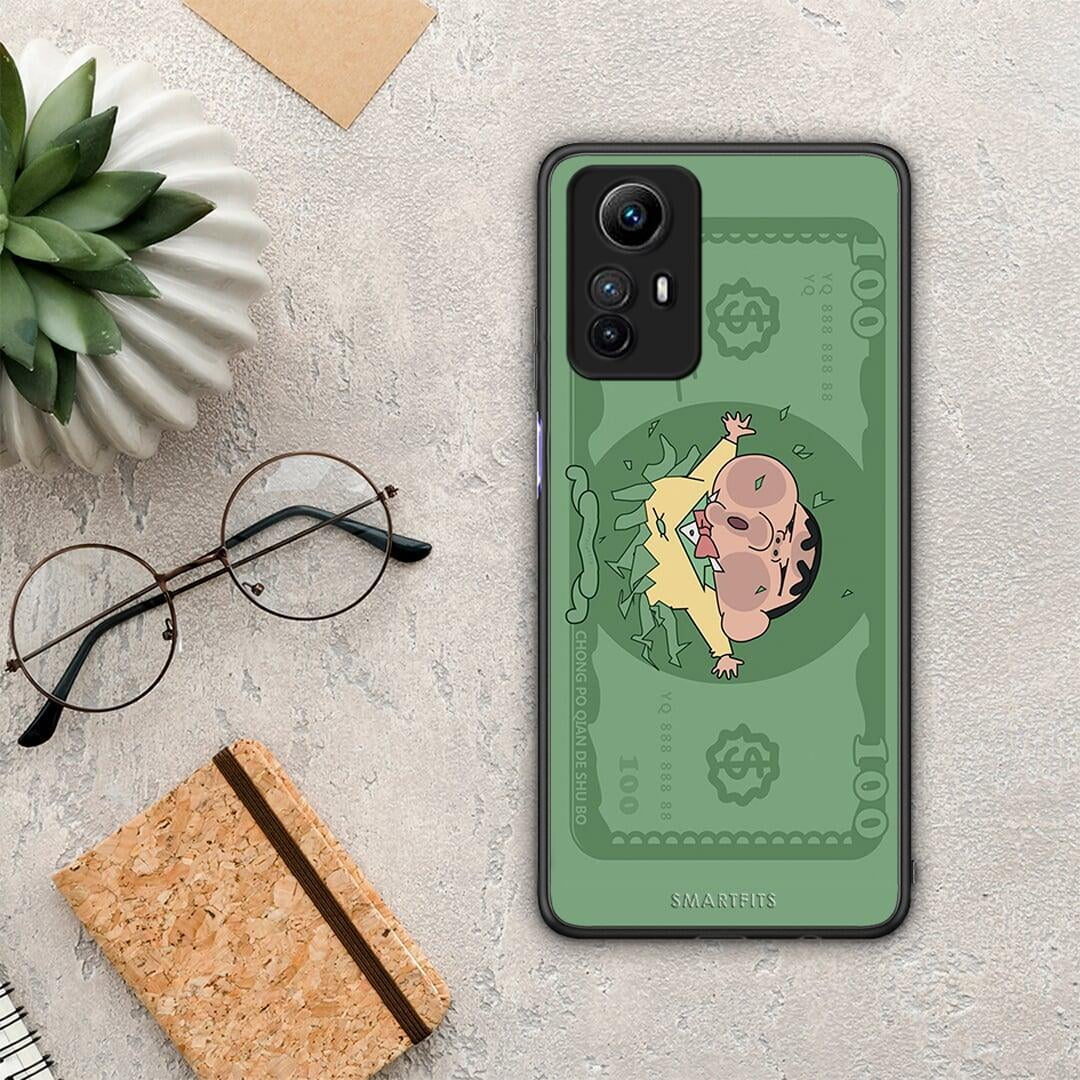 Θήκη Xiaomi Redmi Note 12S / Redmi K60 Pro Big Money από τη Smartfits με σχέδιο στο πίσω μέρος και μαύρο περίβλημα | Xiaomi Redmi Note 12S / Redmi K60 Pro Big Money Case with Colorful Back and Black Bezels