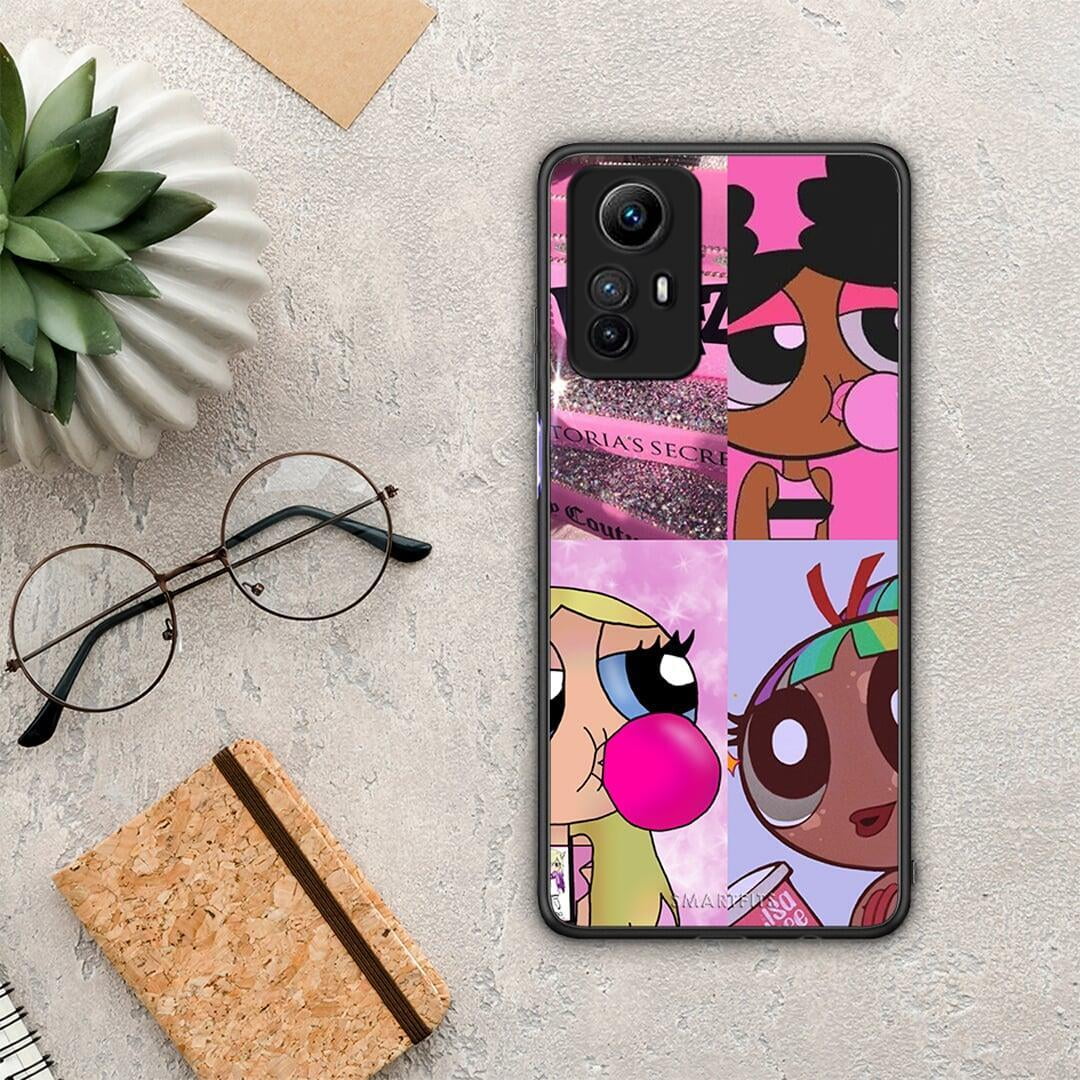 Θήκη Xiaomi Redmi Note 12S / Redmi K60 Pro Bubble Girls από τη Smartfits με σχέδιο στο πίσω μέρος και μαύρο περίβλημα | Xiaomi Redmi Note 12S / Redmi K60 Pro Bubble Girls Case with Colorful Back and Black Bezels