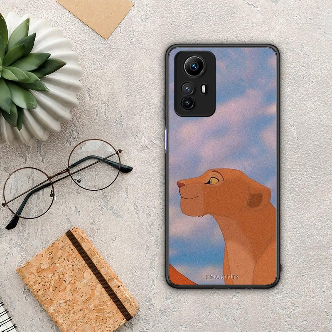 Θήκη Xiaomi Redmi Note 12S / Redmi K60 Pro Lion Love 2 από τη Smartfits με σχέδιο στο πίσω μέρος και μαύρο περίβλημα | Xiaomi Redmi Note 12S / Redmi K60 Pro Lion Love 2 Case with Colorful Back and Black Bezels