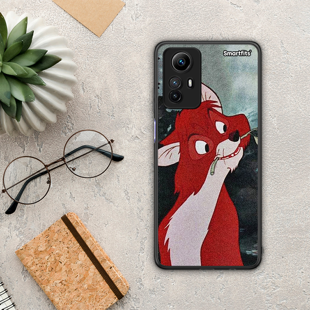 Θήκη Xiaomi Redmi Note 12S / Redmi K60 Pro Tod And Vixey Love 1 από τη Smartfits με σχέδιο στο πίσω μέρος και μαύρο περίβλημα | Xiaomi Redmi Note 12S / Redmi K60 Pro Tod And Vixey Love 1 Case with Colorful Back and Black Bezels