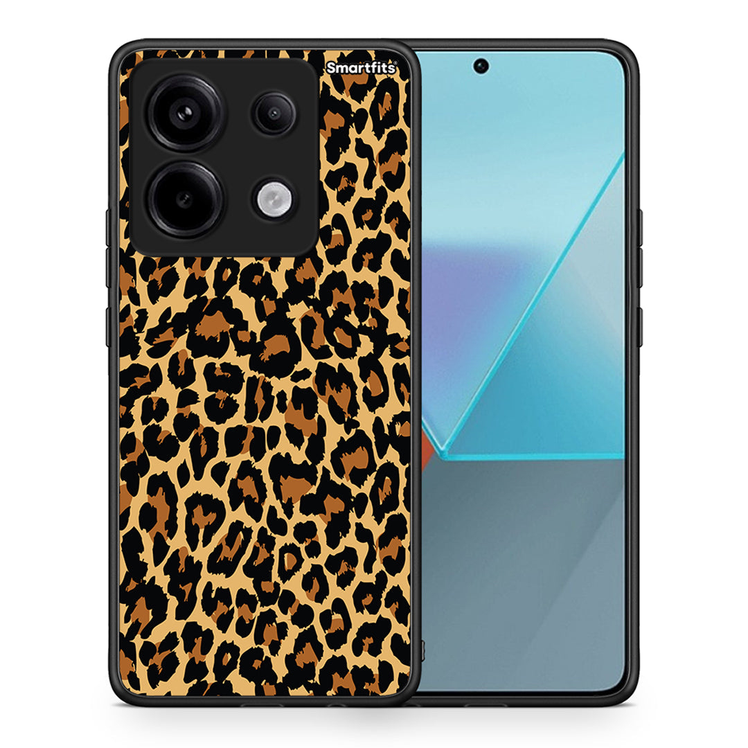 Θήκη Xiaomi Redmi Note 13 Pro 5G Leopard Animal από τη Smartfits με σχέδιο στο πίσω μέρος και μαύρο περίβλημα | Xiaomi Redmi Note 13 Pro 5G Leopard Animal case with colorful back and black bezels