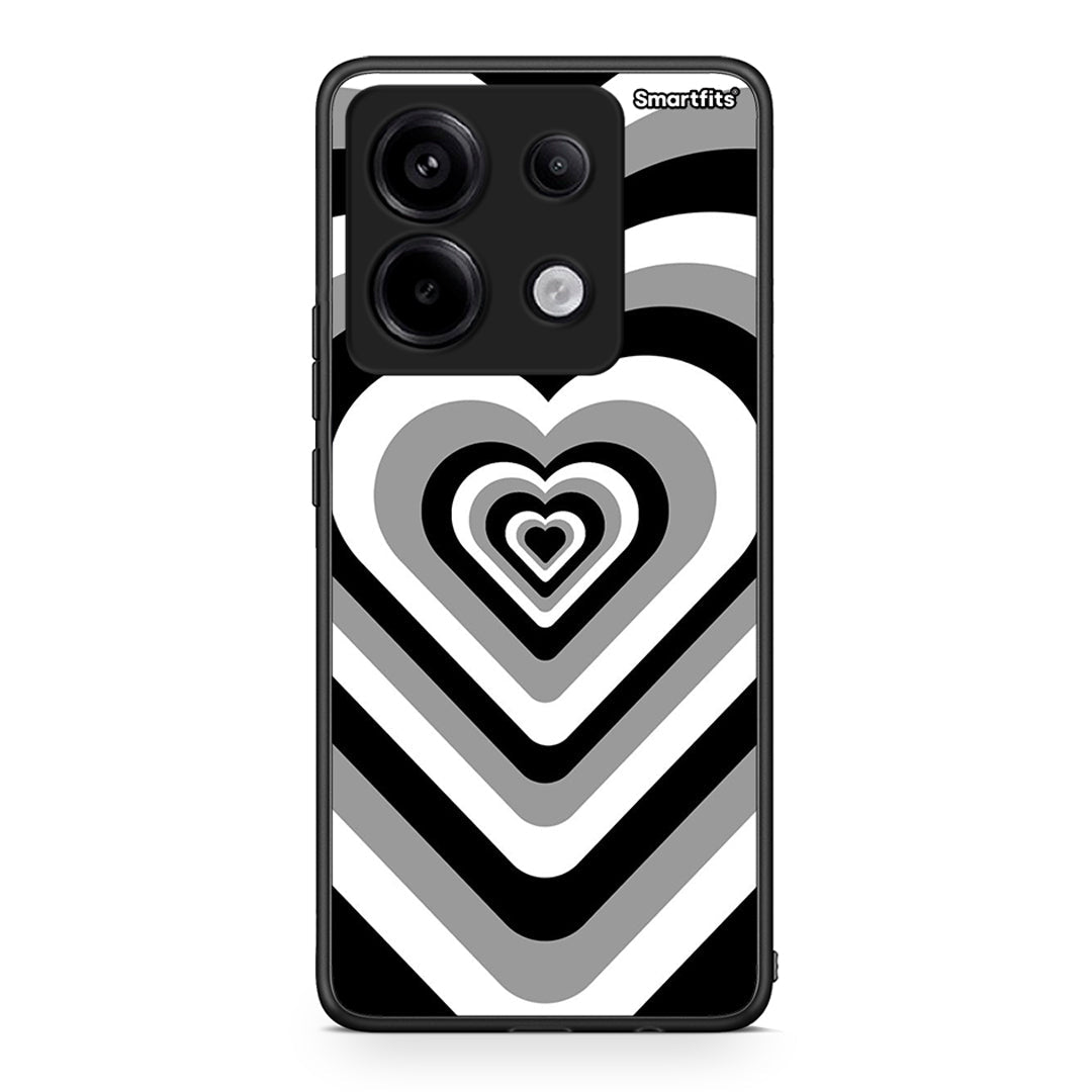 Xiaomi Redmi Note 13 Pro 5G Black Hearts θήκη από τη Smartfits με σχέδιο στο πίσω μέρος και μαύρο περίβλημα | Smartphone case with colorful back and black bezels by Smartfits