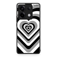 Thumbnail for Xiaomi Redmi Note 13 Pro 5G Black Hearts θήκη από τη Smartfits με σχέδιο στο πίσω μέρος και μαύρο περίβλημα | Smartphone case with colorful back and black bezels by Smartfits