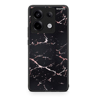 Thumbnail for 4 - Xiaomi Redmi Note 13 Pro 5G Black Rosegold Marble case, cover, bumper