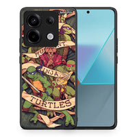 Thumbnail for Θήκη Xiaomi Redmi Note 13 Pro 5G Ninja Turtles από τη Smartfits με σχέδιο στο πίσω μέρος και μαύρο περίβλημα | Xiaomi Redmi Note 13 Pro 5G Ninja Turtles case with colorful back and black bezels