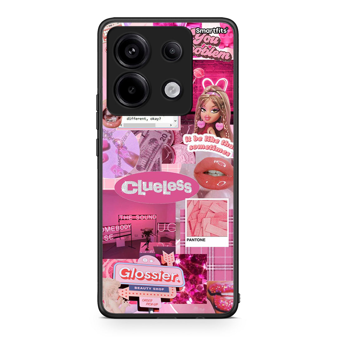 Xiaomi Redmi Note 13 Pro 5G Pink Love Θήκη Αγίου Βαλεντίνου από τη Smartfits με σχέδιο στο πίσω μέρος και μαύρο περίβλημα | Smartphone case with colorful back and black bezels by Smartfits