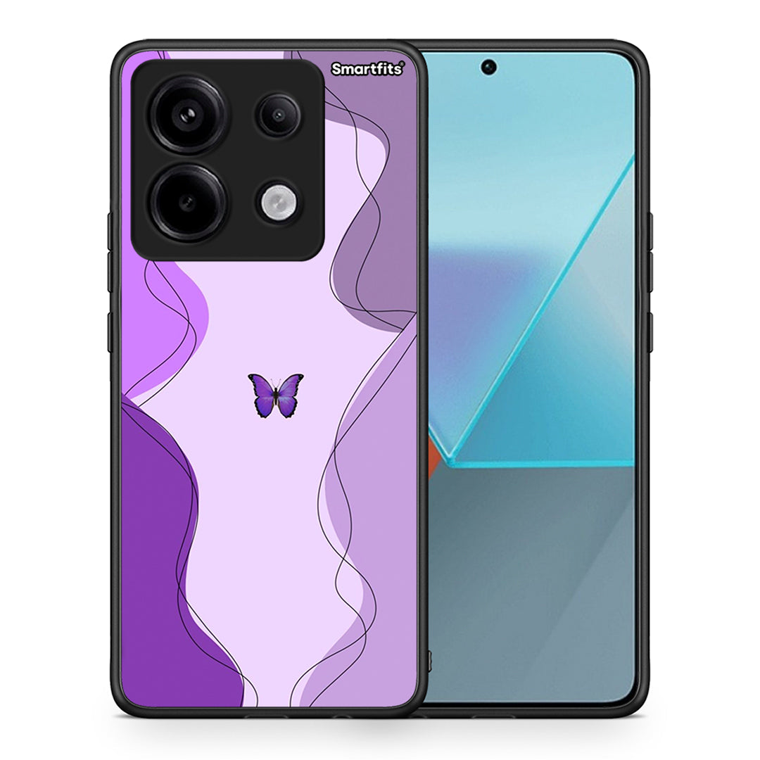 Purple Mariposa - Xiaomi Redmi Note 13 Pro 5G θήκη