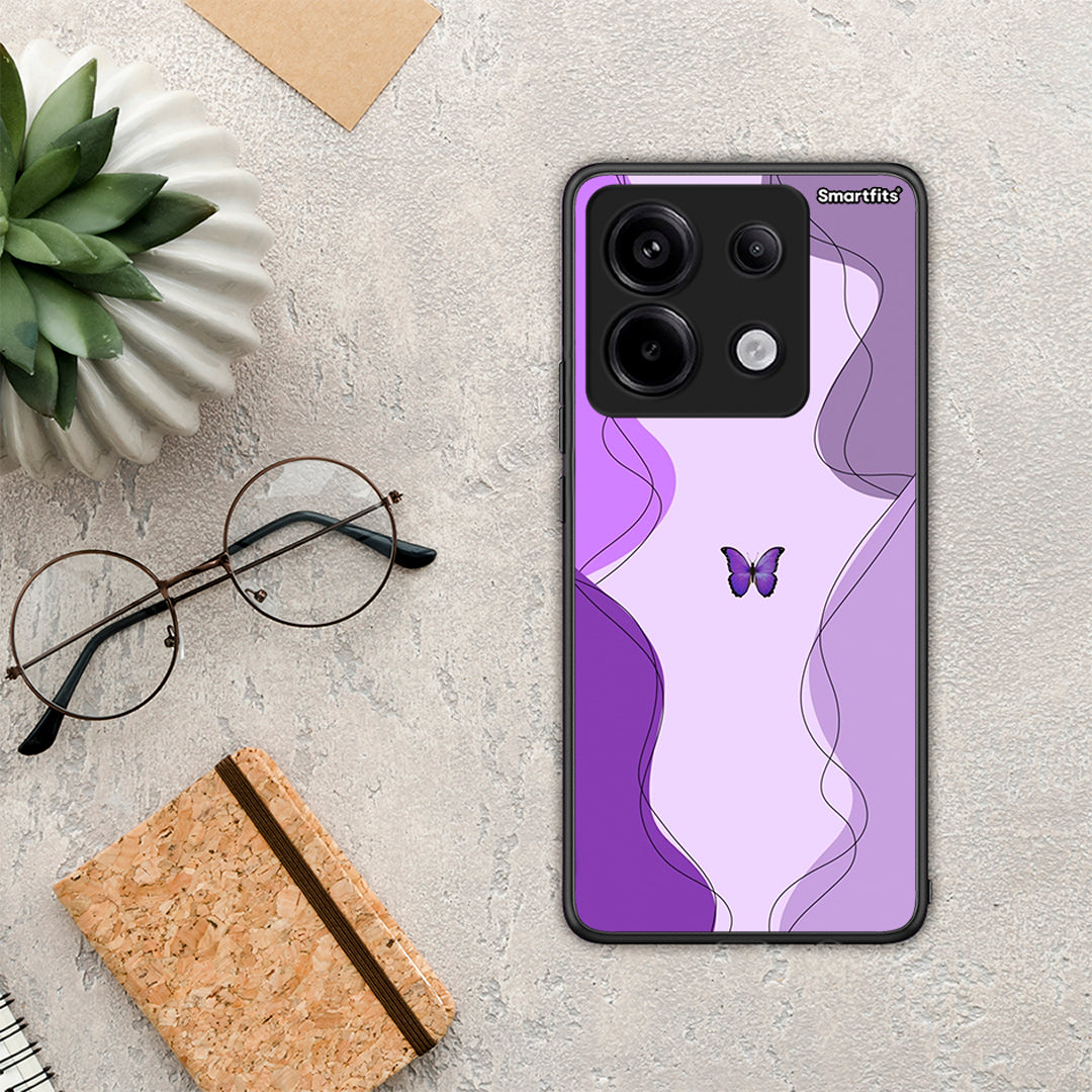 Purple Mariposa - Xiaomi Redmi Note 13 Pro 5G θήκη