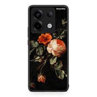 Thumbnail for Xiaomi Redmi Note 13 Pro 5G Vintage Roses θήκη από τη Smartfits με σχέδιο στο πίσω μέρος και μαύρο περίβλημα | Smartphone case with colorful back and black bezels by Smartfits