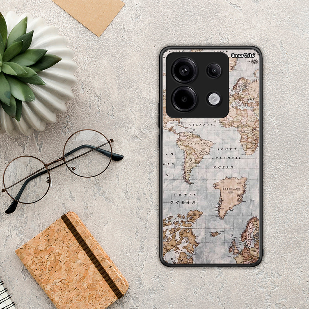 World Map - Xiaomi Redmi Note 13 Pro 5G θήκη