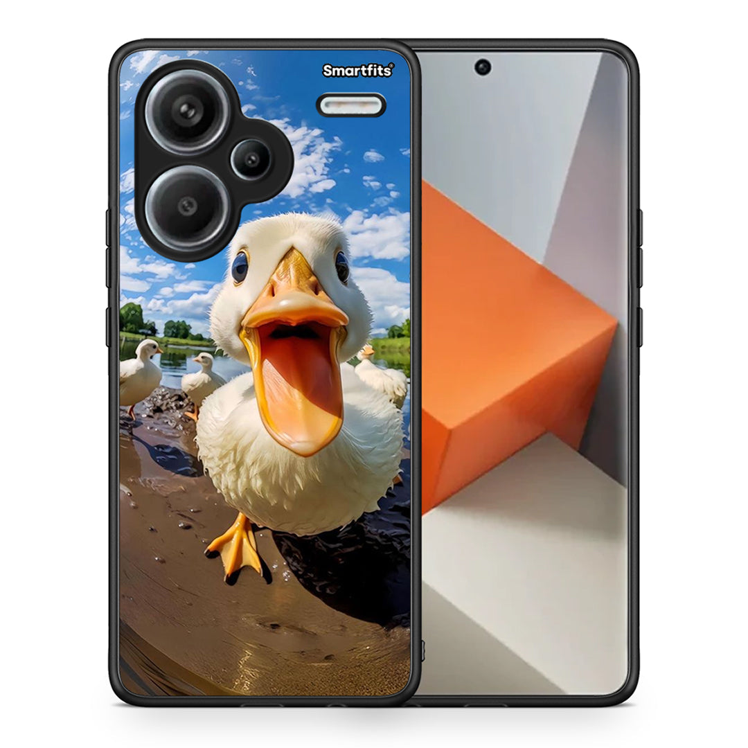 Θήκη Xiaomi Redmi Note 13 Pro Plus 5G Duck Face από τη Smartfits με σχέδιο στο πίσω μέρος και μαύρο περίβλημα | Xiaomi Redmi Note 13 Pro Plus 5G Duck Face case with colorful back and black bezels