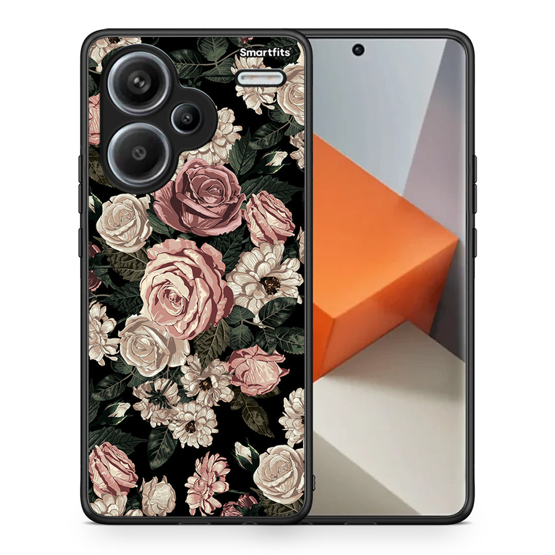 Θήκη Xiaomi Redmi Note 13 Pro Plus 5G Wild Roses Flower από τη Smartfits με σχέδιο στο πίσω μέρος και μαύρο περίβλημα | Xiaomi Redmi Note 13 Pro Plus 5G Wild Roses Flower case with colorful back and black bezels