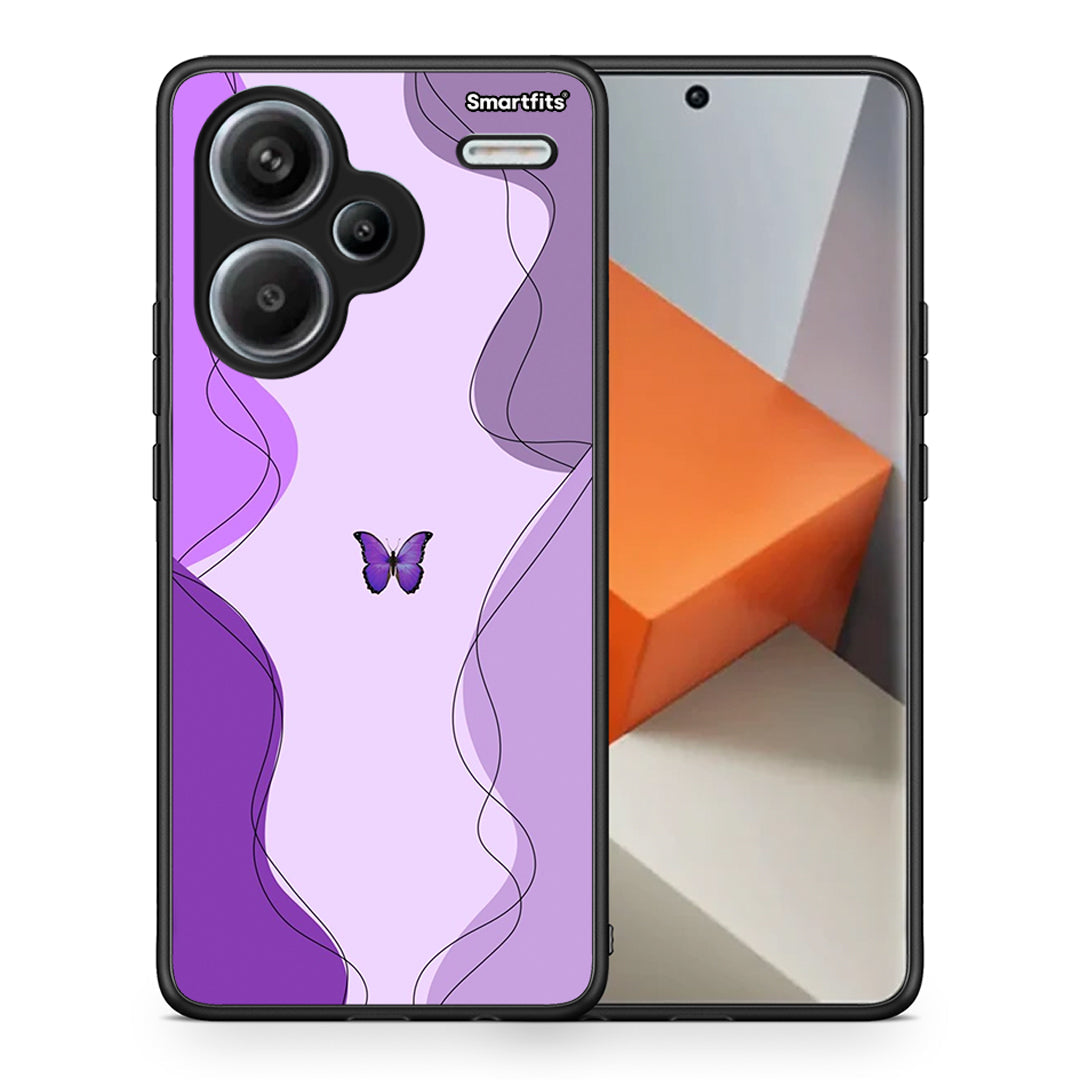 Purple Mariposa - Xiaomi Redmi Note 13 Pro Plus 5G θήκη