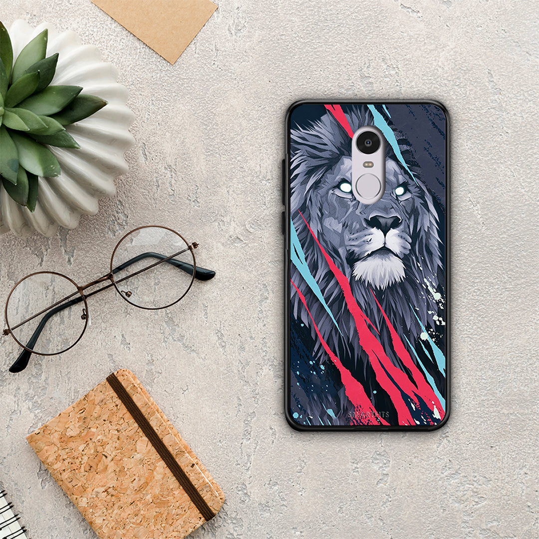 PopArt Lion Designer - Xiaomi Redmi 5 θήκη