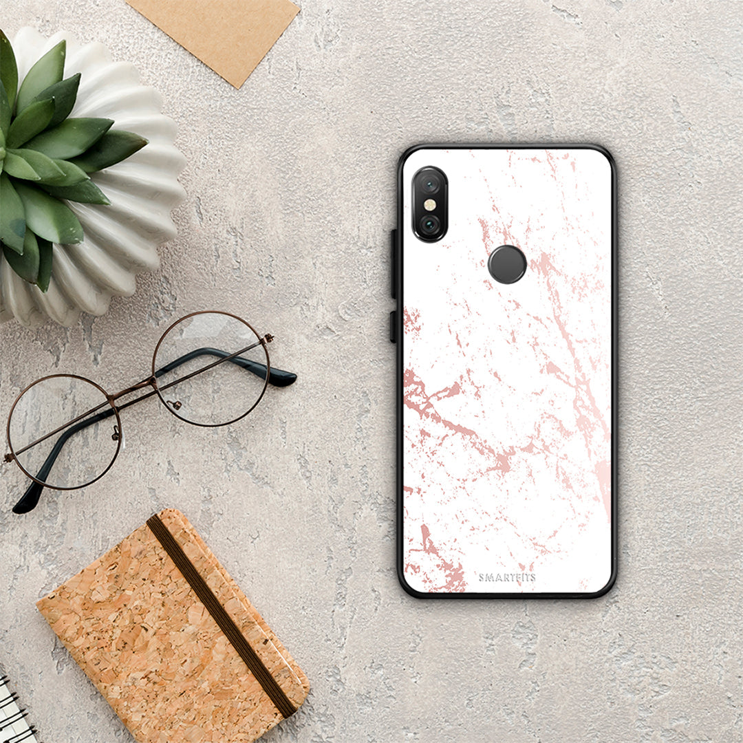 Marble Pink Splash - Xiaomi Redmi Note 5 θήκη