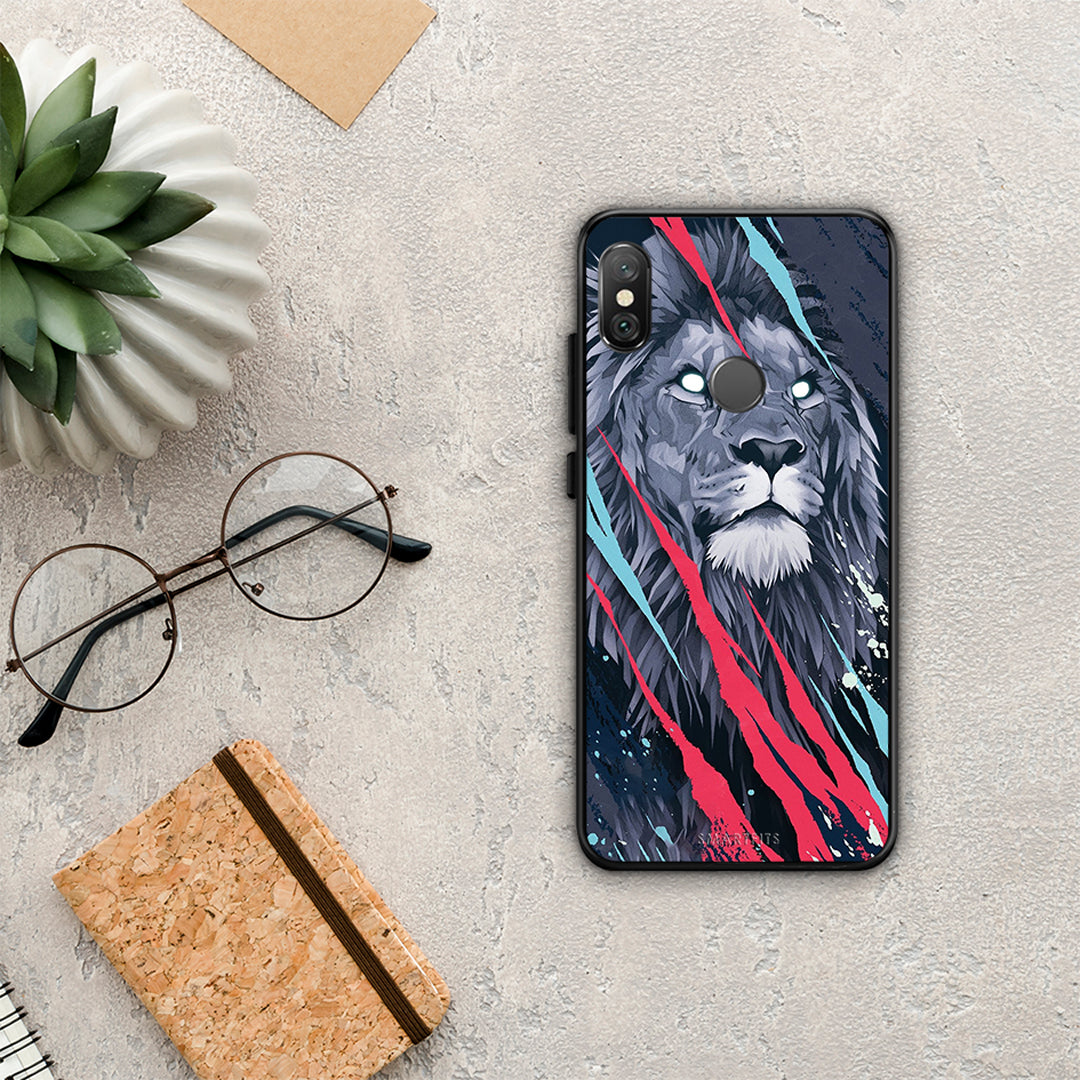 PopArt Lion Designer - Xiaomi Redmi Note 5 θήκη