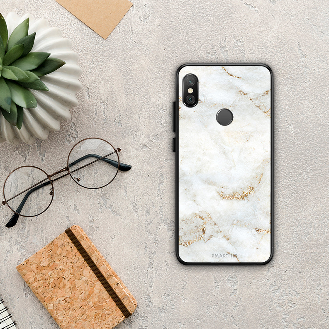 White Gold Marble - Xiaomi Redmi Note 5 θήκη