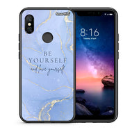 Thumbnail for Θήκη Xiaomi Redmi Note 6 Pro Be Yourself από τη Smartfits με σχέδιο στο πίσω μέρος και μαύρο περίβλημα | Xiaomi Redmi Note 6 Pro Be Yourself case with colorful back and black bezels