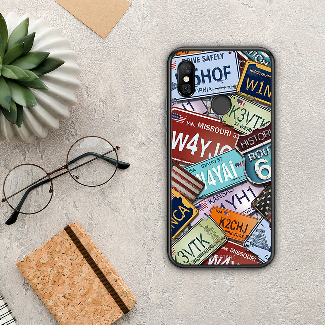 Car Plates - Xiaomi Redmi Note 6 Pro θήκη