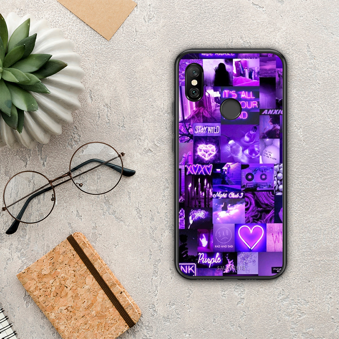 Collage Stay Wild - Xiaomi Redmi Note 6 Pro θήκη