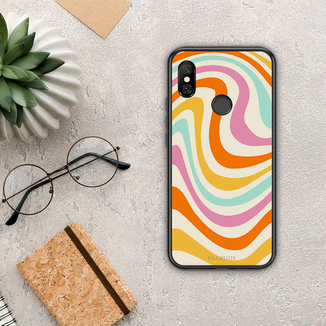 Colourful Waves - Xiaomi Redmi Note 6 Pro θήκη