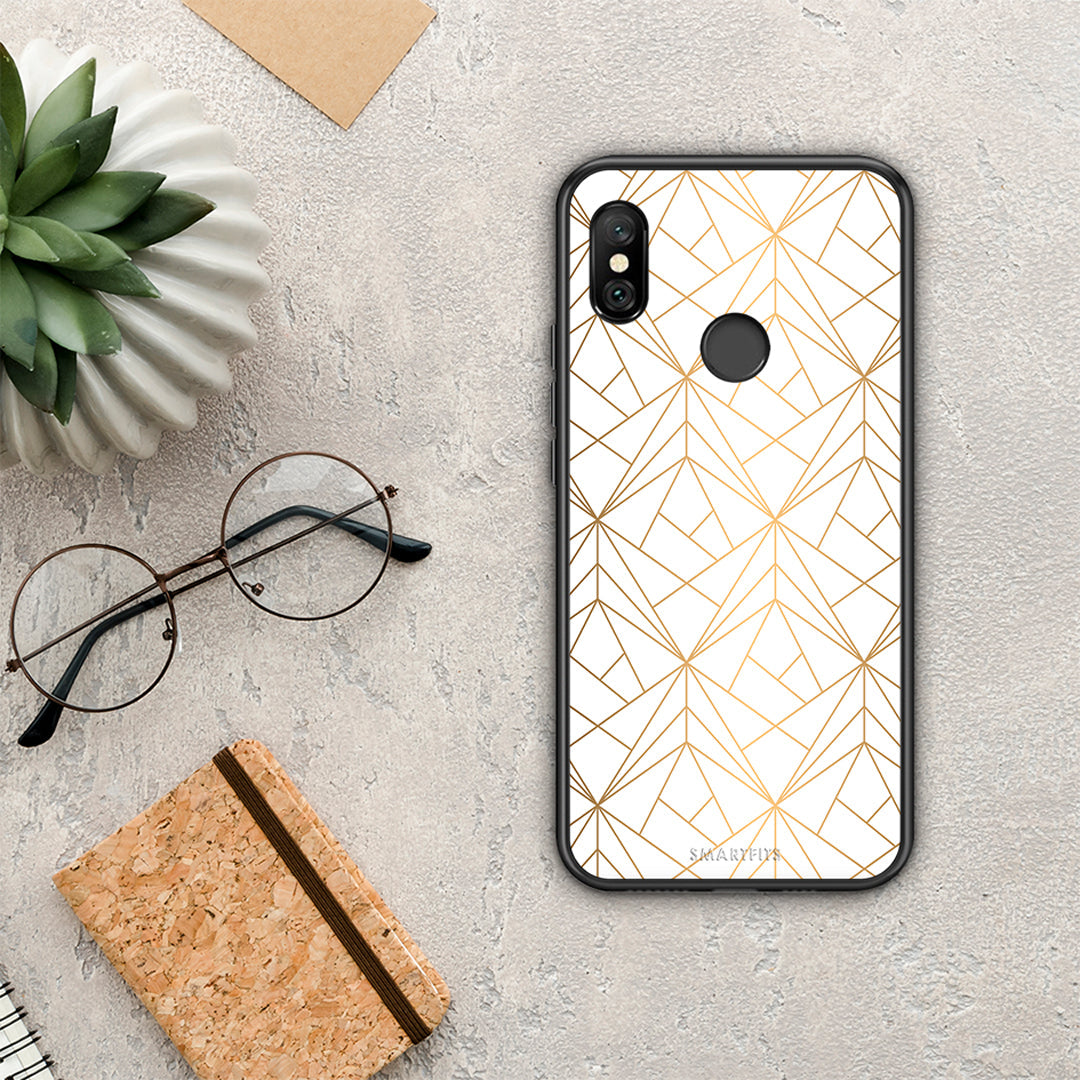 Geometric Luxury White - Xiaomi Redmi Note 6 Pro θήκη