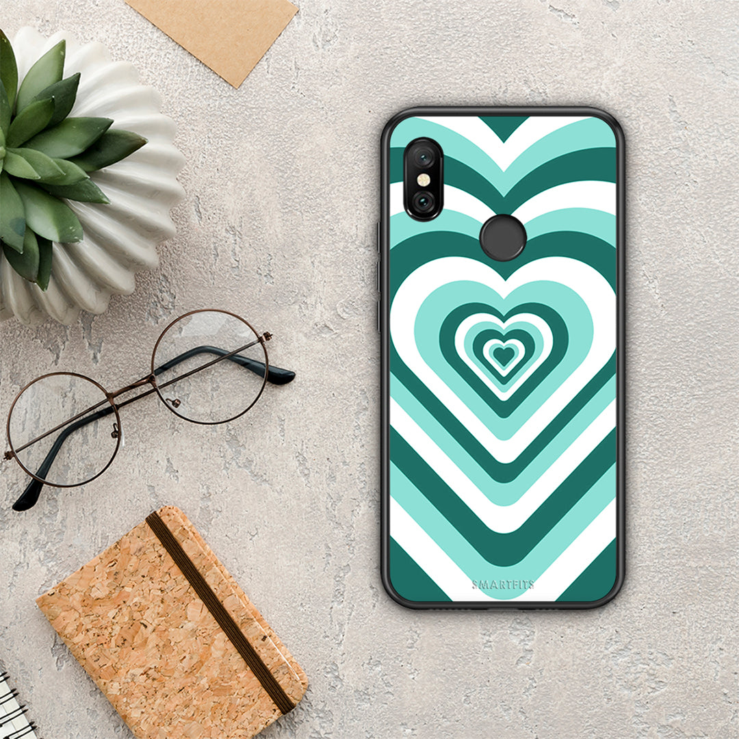 Green Hearts - Xiaomi Redmi Note 6 Pro θήκη