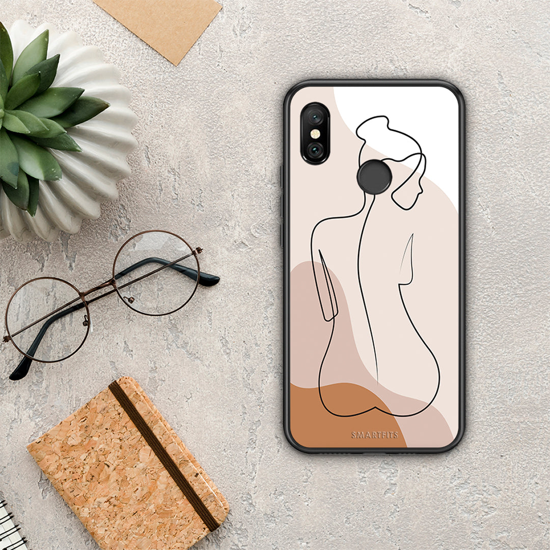 LineArt Woman - Xiaomi Redmi Note 6 Pro θήκη
