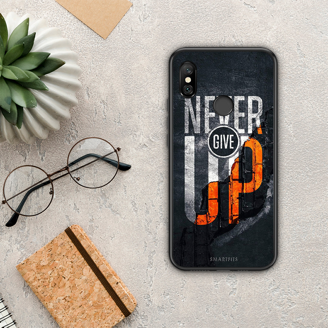 Never Give Up - Xiaomi Redmi Note 6 Pro θήκη