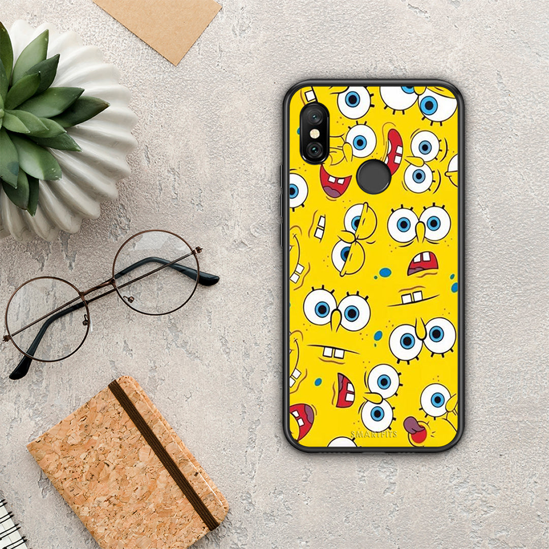 PopArt Sponge - Xiaomi Redmi Note 6 Pro θήκη