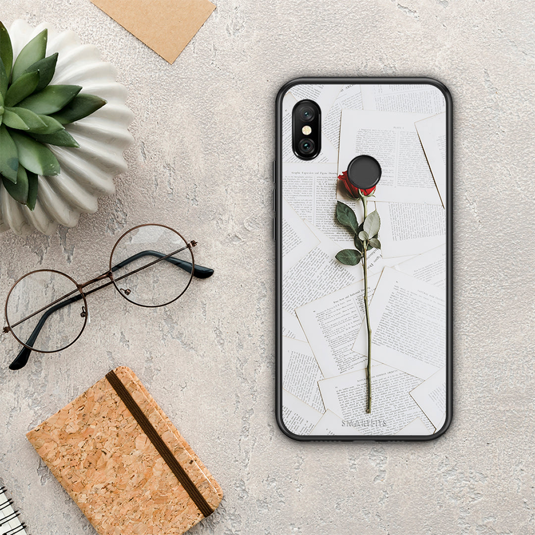 Red Rose - Xiaomi Redmi Note 6 Pro θήκη