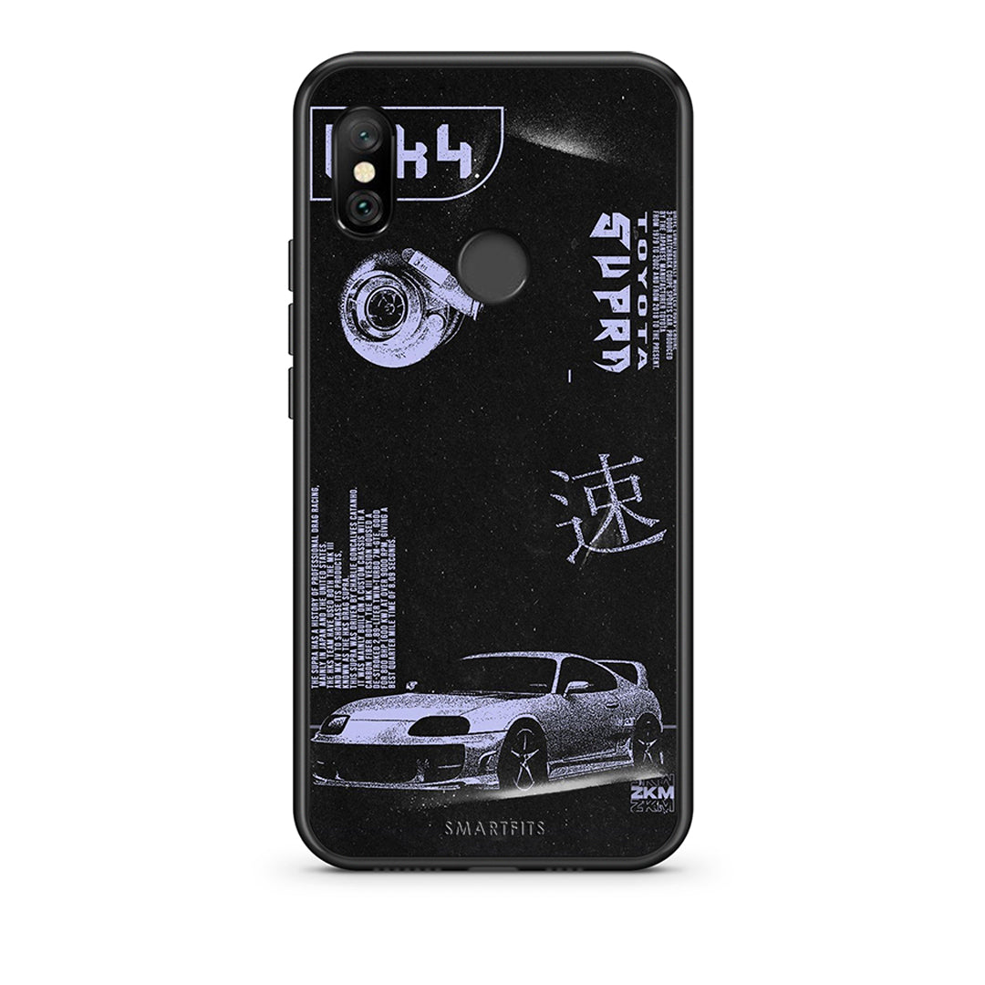 Xiaomi Redmi Note 6 Pro Tokyo Drift Θήκη Αγίου Βαλεντίνου από τη Smartfits με σχέδιο στο πίσω μέρος και μαύρο περίβλημα | Smartphone case with colorful back and black bezels by Smartfits