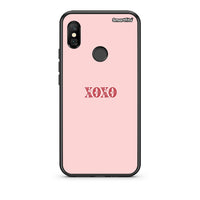 Thumbnail for Xiaomi Redmi Note 6 Pro XOXO Love θήκη από τη Smartfits με σχέδιο στο πίσω μέρος και μαύρο περίβλημα | Smartphone case with colorful back and black bezels by Smartfits