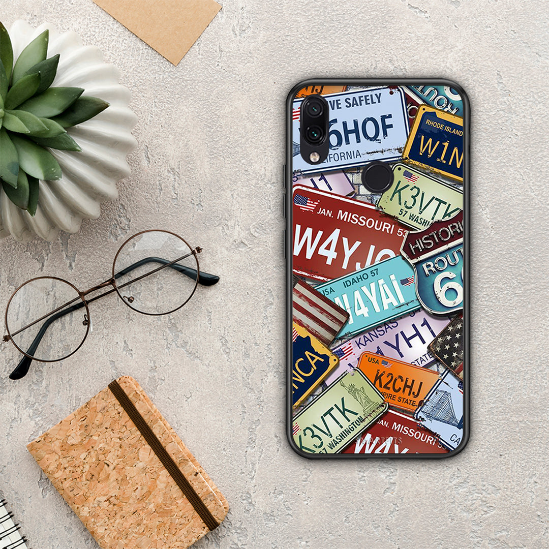 Car Plates - Xiaomi Redmi Note 7 θήκη