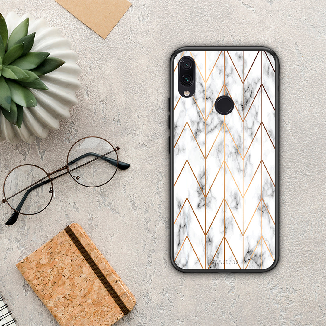 Marble Gold Geometric - Xiaomi Redmi Note 7 θήκη