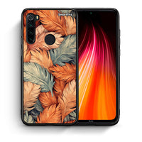 Thumbnail for Θήκη Xiaomi Redmi Note 8 Autumn Leaves από τη Smartfits με σχέδιο στο πίσω μέρος και μαύρο περίβλημα | Xiaomi Redmi Note 8 Autumn Leaves case with colorful back and black bezels