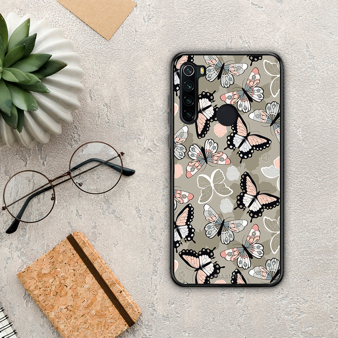 Boho Butterflies - Xiaomi Redmi Note 8 θήκη