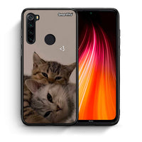 Thumbnail for Θήκη Xiaomi Redmi Note 8 Cats In Love από τη Smartfits με σχέδιο στο πίσω μέρος και μαύρο περίβλημα | Xiaomi Redmi Note 8 Cats In Love case with colorful back and black bezels