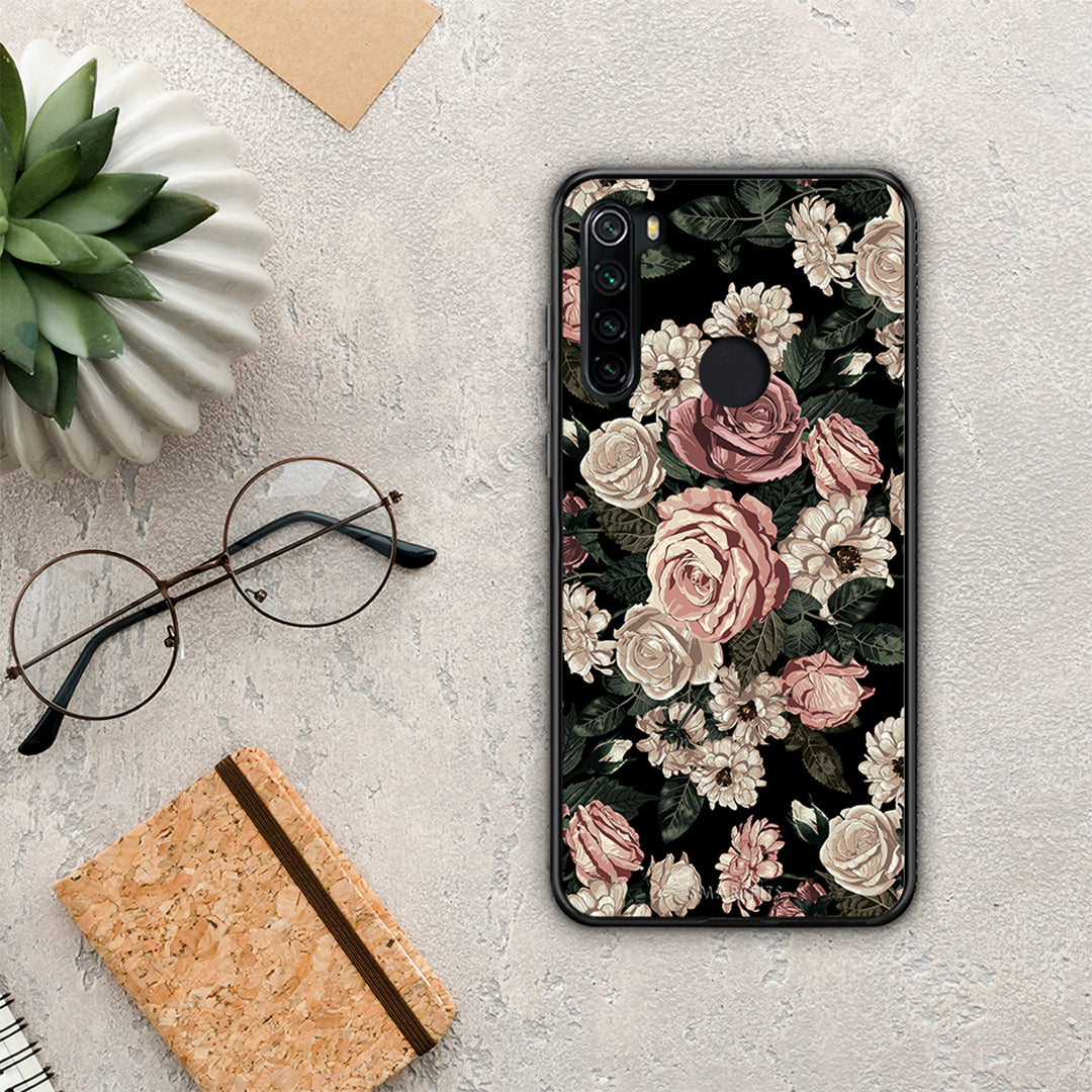 Flower Wild Roses - Xiaomi Redmi Note 8 θήκη