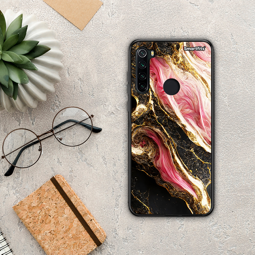 Glamorous Pink Marble - Xiaomi Redmi Note 8 θήκη