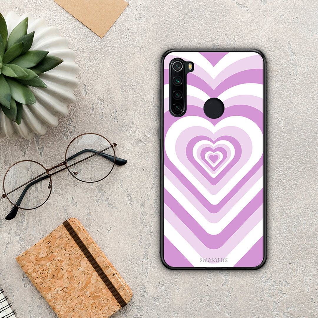 Lilac Hearts - Xiaomi Redmi Note 8 θήκη