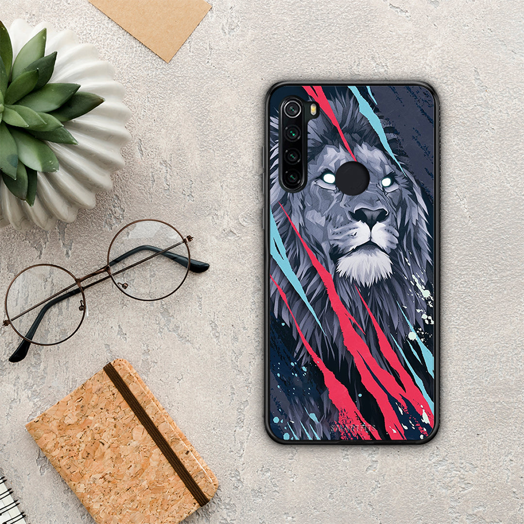 PopArt Lion Designer - Xiaomi Redmi Note 8 θήκη