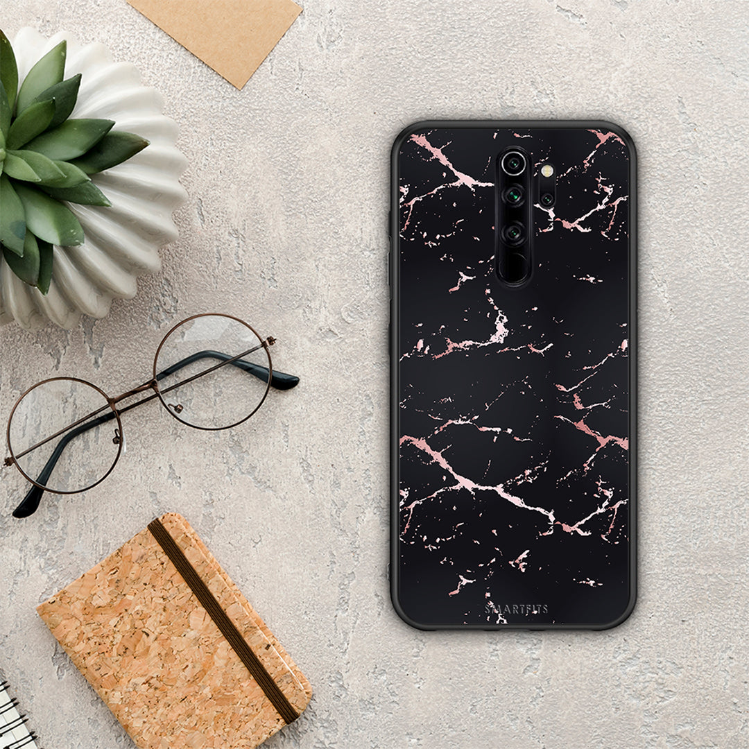 Marble Black Rosegold - Xiaomi Redmi Note 8 Pro θήκη