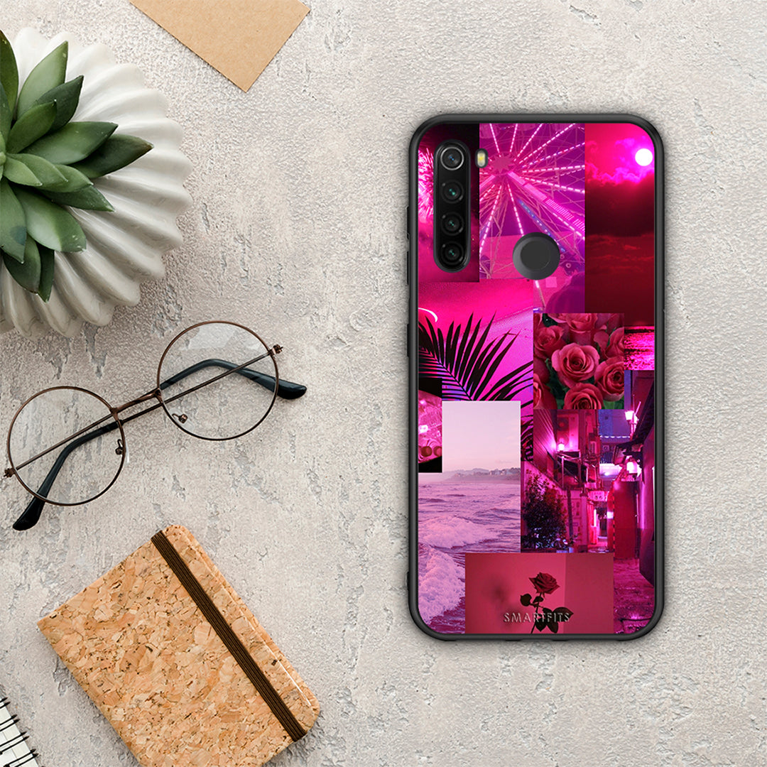 Collage Red Roses - Xiaomi Redmi Note 8T θήκη