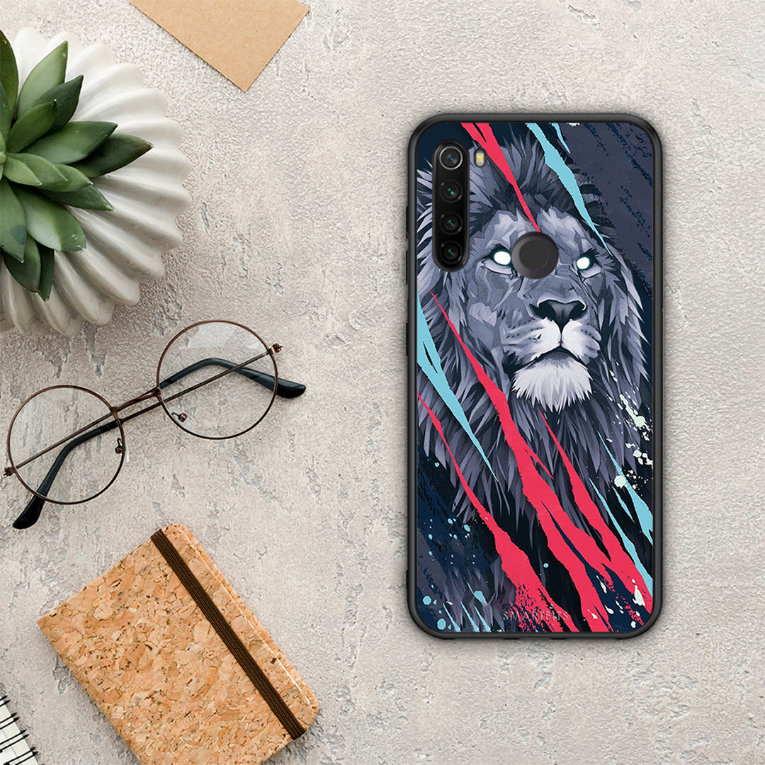 PopArt Lion Designer - Xiaomi Redmi Note 8T θήκη
