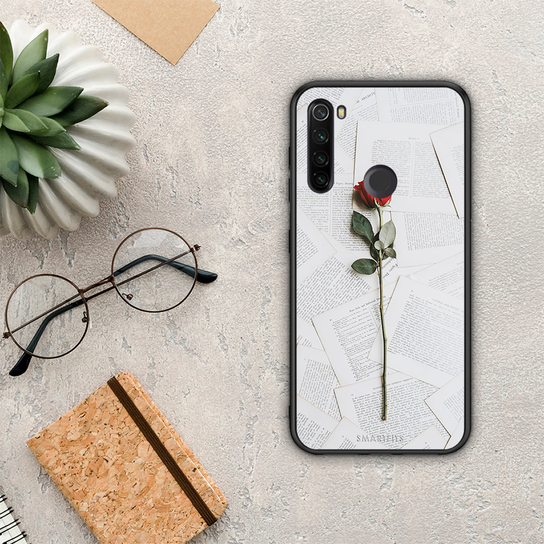 Red Rose - Xiaomi Redmi Note 8T θήκη