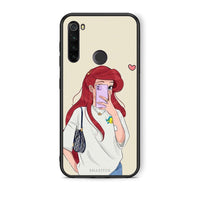 Thumbnail for Xiaomi Redmi Note 8T Walking Mermaid Θήκη από τη Smartfits με σχέδιο στο πίσω μέρος και μαύρο περίβλημα | Smartphone case with colorful back and black bezels by Smartfits