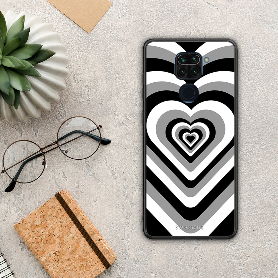 Black Hearts - Xiaomi Redmi Note 9 θήκη